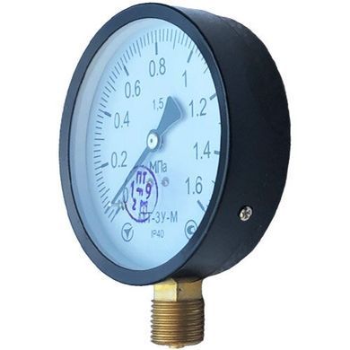 Манометр МТ-3У-М (эконом) радиальный 1,6 МПа кл.1,5 G1/2"