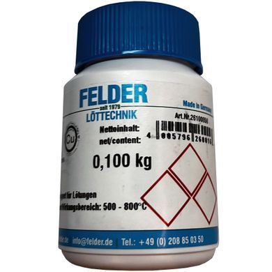 Флюс паста для пайки твёрдыми и серебряными припоями FELDER Cu-Rosil, 100г