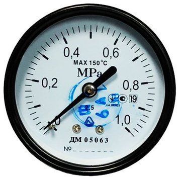 Манометр ДМ 05063-01 осьовий 1 МПа кл. 2,5 M12x1,5