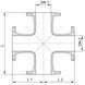 Купить Крестовина редукционная фланцевая чугунная EFEKT фото-2
