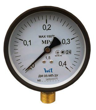 Манометр ДМ 05-МП-3У-01 радіальний 0,4 МПа кл.1,5 G1 / 2 "