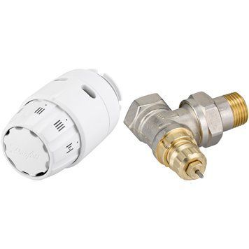 Клапан з термоголовкою кутовий для радіатора 013G5143 Danfoss RAS-C2 TRV Ду 15 (G &frac12;&rsquo;')