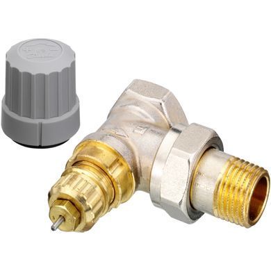 Клапан с термоголовкой угловой для радиатора 013G5143 Danfoss RAS-C2 TRV Ду 15 (G &frac12;&rsquo;')